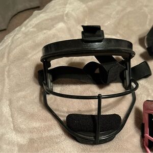 RIP-IT Full Face Black Softball Fielder's Mask with Foam Padding